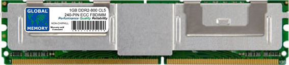 1GB DDR2 800MHz PC2-6400 240-PIN ECC FULLY BUFFERED DIMM (FBDIMM) MEMORY RAM FOR DELL SERVERS/WORKSTATIONS (1 RANK NON-CHIPKILL)